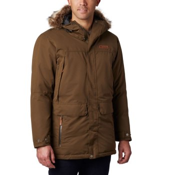 Columbia South Canyon Long Down Parka, Chamarras Verde Oliva Para Hombre | 019763-EPY